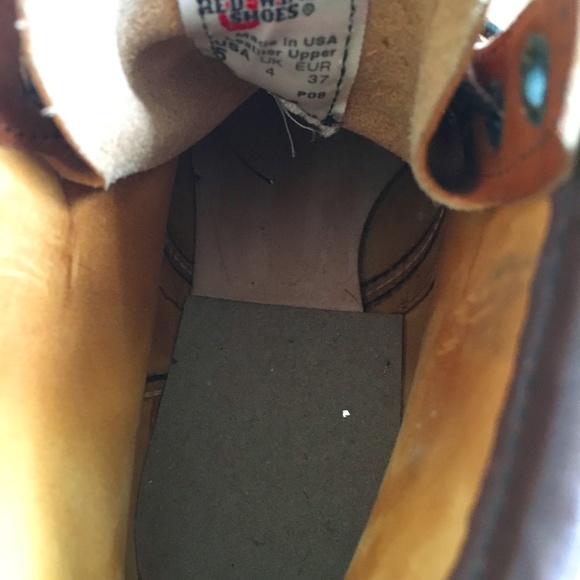 Red Wing x Woolrich Boots Collaboration Brown Classic Work Boot Plaid - Picture 14 of 14